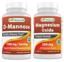 Bedste Naturals D- Mannose 1500 mg & Magnesiumoxid 500 mg