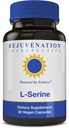 Foryngelsesterapeutik L- Serine 500 mg, 30 Veganske kapsler - Non- GMO, Rice- Free, Gluten- Free