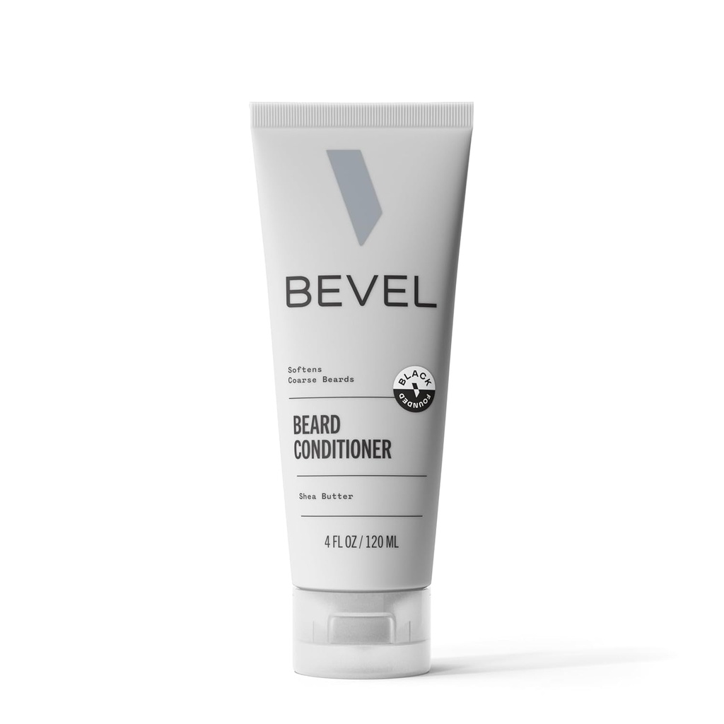 Bevel Beard Conditioner til mænd - Beard blødgøringsmiddel med kokosolie, Shea Butter og Aloe Vera, Softens og Betingelser Beard til at hjælpe med at reducere Breakage, 4 Oz