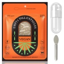 Tomme piller kapsler størrelse 0, 100 Count Bundle med Micro Lab Spoon, Tomme Fyldelige piller kapsler 0 Vegetar Clear Veggie til at lave dine egne kosttilskud
