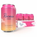 Recess Mood Magnesium & Adaptogen Drik, Opkalkning Afslapning Drikkevarer, 12 Unse (Raspberry Lemon, 12 pakke)