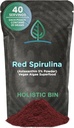 Holistisk Bin Organic Astaxanthin Powder Note 124; Kraftig naturlig antioxidant supplement til smoothies og kapsler