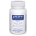 Ren indkapsling Alpha Lipoic Acid 400 mg 10 mg 12 4; ALA supplement til leverstøtte, antioxidanter, nerve og kardiovaskulær sundhed, frie radikaler og carbohydrattilskud * 12 4; 60 kapsler