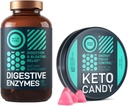 WILD FUEL Keto Candy med MCT olie og collagen og fordøjelsesenzymer med probiotika og Prebiotic Bundle