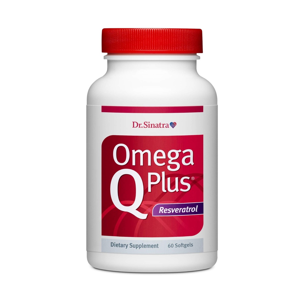 Dr. Sinatra Omega Q Plus Resveratrol - Omega-3 tillæg med CoQ10 og Resveratrol - fremmer omfattende hjerte og hele kroppen sundhed til at hjælpe dig med at alder godt (60 bløddele)