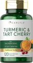 Carlyle gurkemeje og Tart Cherry Kapsler 124; 120 Greve 124; med Bioperine 124; Vegetar, Non- GMO, Gluten Free Supplement