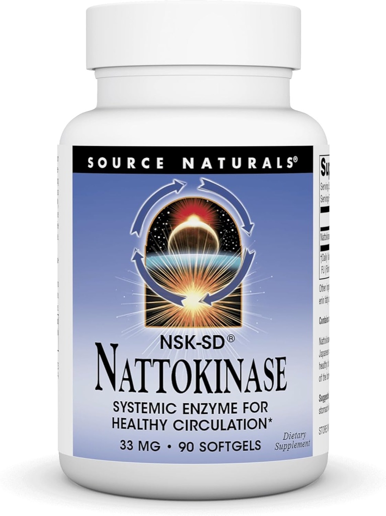 Kilde Naturals Natokinase 33 mg Systemisk enzym for sund cirkulation - 90 Softgels
