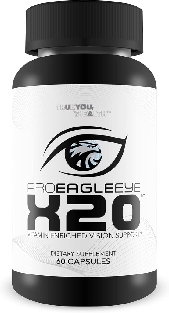 Pro EagleEye x20 - Visionssupport - Multi- Vision og Mineral Vision Supplement - Aid Eye Sys & Eye Health - Pro Eagle Eye X20 Vitamin til at styrke Vision - Hjælp detaljer