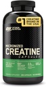Optimum Nutrition Mikroniseret Creatin monohydrat kapsler, Keto Friendly, 2500mg, 300 kapsler (Emballage May Vary)