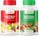 Frugt og grøntsager Kosttilskud, Total 120 Kapsler, Earth Energy Fruits And Grøntsager, Daglige Vitamin, Super Fruits and Veggies Kosttilskud, Vegetabilske Kosttilskud til voksne, MADE I USA