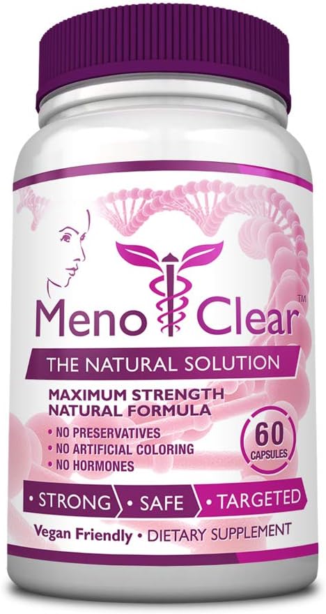Consumer Health MenoClear Night - 30 kapsler - Menopause Care - Reducer varme flush, Mood Swings, og Irritability - Melatonin, Valerian, Hesperidin - Made in USA