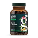 Gaia Herbs Quick Defense - Fast- Fungerende immunforsvar Support * - Echinacea, Black Elderberry, Ginger & Andrographs - 80 Vegansk flydende Phyto- kapsler (8-dages forsyning)