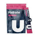UCAN Hydrate Electrolyte Drink Mix (Berry, 12 Stickpacks) Sugar- Free, Keto- Friendly, Vegan, Non- GMO, Gluten- Free Electrolyte Powder med kalium & Magnesium til løbere og atleter