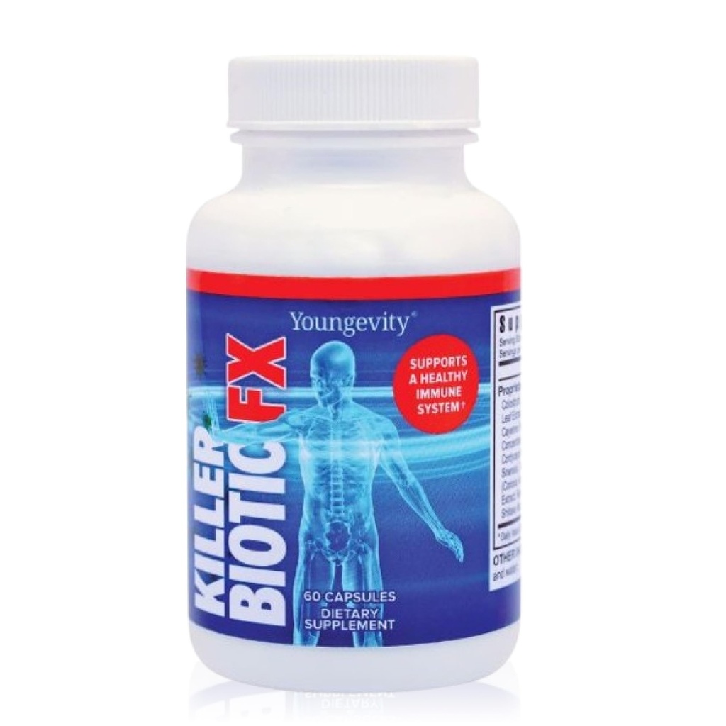 Youngevity Killer Biotic FX - immunsystem support Note 124; Sourced from Bee Propolis, Mushrooms & Colostrum