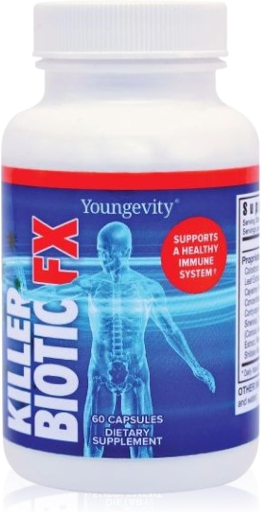 Youngevity Killer Biotic FX - immunsystem support Note 124; Sourced from Bee Propolis, Mushrooms & Colostrum