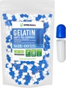 XPRS Nutra Størrelse 00 Tomme kapsler - 500 Count Tomme Gelatine kapsler - Piller gør det selv Capsule Fyldning - Fyldelige Pille Gel Caps til Do- It- Yourself Kosttilskud (blå / hvid)