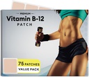 B12 Patch for Energy Plus - 75 Count Pack - B12 Patches - B12 med Methylcobalamin & Guarana