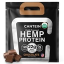Organisk Hamp Protein Powder, Plant Based og Vegansk Protein Shake, Lactose og Dairy Free, Gluten Free, Ren og Natural- Chokolade (1 Servering)