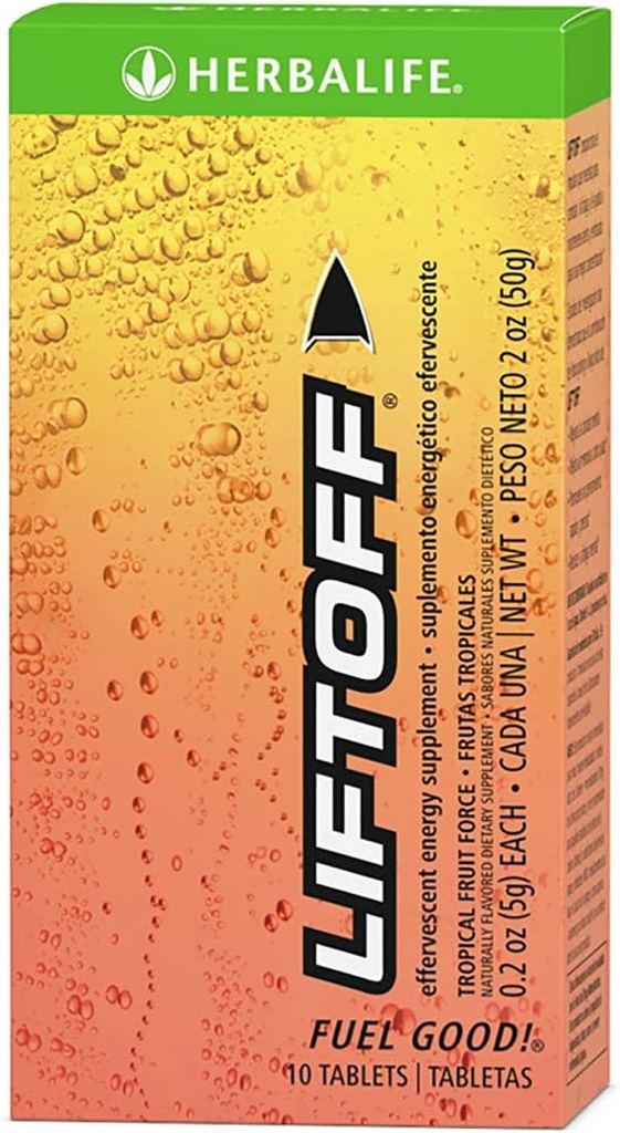 Effervescent Energy Supplement Tropical Fruit Force 10 tabletter