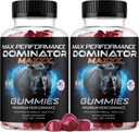 (2 Pack) Dominator Maxx Gummies for Mænd - Dominator Maxxx Natural Daily Nutrition Support Premium Advanced Formel Multivitamin Pills for Total Sundhed & Wellness, 120 Gummies for 2 Måneder