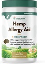NaturVet Hamp Allergi Supplement til hunde, Hamp Seed, Antioxidanter, Omegas, Dha & Epa for Sund Hud & Åndenød, 60 Greve