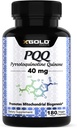 Gæret PQQ 40mg (99,7% + Pure) - Mitokondriel Support, Energy Boost, Heart & Brain Health, Bedre søvn - Non- GMO supplement