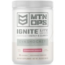 MTN OPS Ignate Lite Energy Drink Powder Gluten Free Nitroxide Supplement Drink Mix, L Arginin, L Citrullin, Koffein & Nootrop Sugar Free Drink Mix, 45 Servering, Strawberry Daiquiri Flavor af Eva Shockey