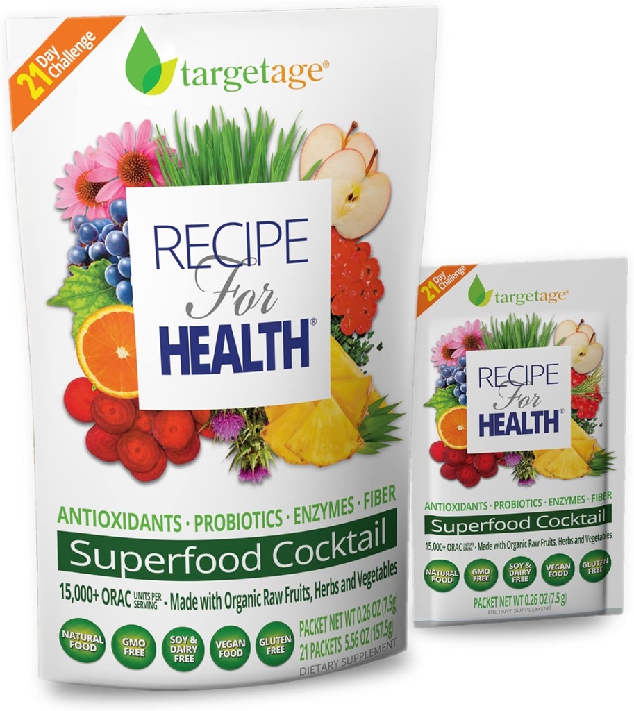 Targetage ® af Maison Beljanski ® - opskrift på sundhed ® Vegan supplement - Superfood Detox immunforsvar - 5.46 Oz