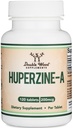 Huperzine A 200mcg (tredjeparts testet) 120 tabletter, hjerne supplement til fremme Acetylcholin (Acetylcholinesterase Inhibitor) - Understøtter hukommelse og fokus ved Double Wood