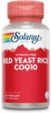SOLARAY Red Yeast Rice Plus CoQ- 10 & No- Flush Niacin Vitamin B-3, Sund Hjerte & Kardiovaskulær Support, Non- bestrålet & Citrinin Gratis, 60 dag penge tilbage garanti, 60 Servering, 60 VegCaps