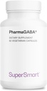 Supersmart - Pharma GABA 125mg per dag (Patenteret & Højt biotilgængeligt) - Natural Gamma Aminosmørsyre GABA Supplement124; Non- GMO & Gluten Free - 60 vegetariske kapsler