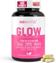 GOBIOTIX hår hud og negle Vitamin Supplement - 10000mcg biotin piller med hyaluronsyre, folat, jern, magnesium og zink - Collagen produktion, hårvækst - 30 Servere