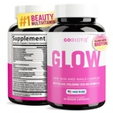 GOBIOTIX hår hud og negle Vitamin Supplement - 10000mcg biotin piller med hyaluronsyre, folat, jern, magnesium og zink - Collagen produktion, hårvækst - 30 Servere