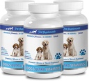 Hundemuskel Builder Kosttilskud - Ultra Vitaminer til hunde - Tygge - Kraftfuld Formel - Mineral Complex - Hundekalciumtykkere - 270 Treates (3 flasker)