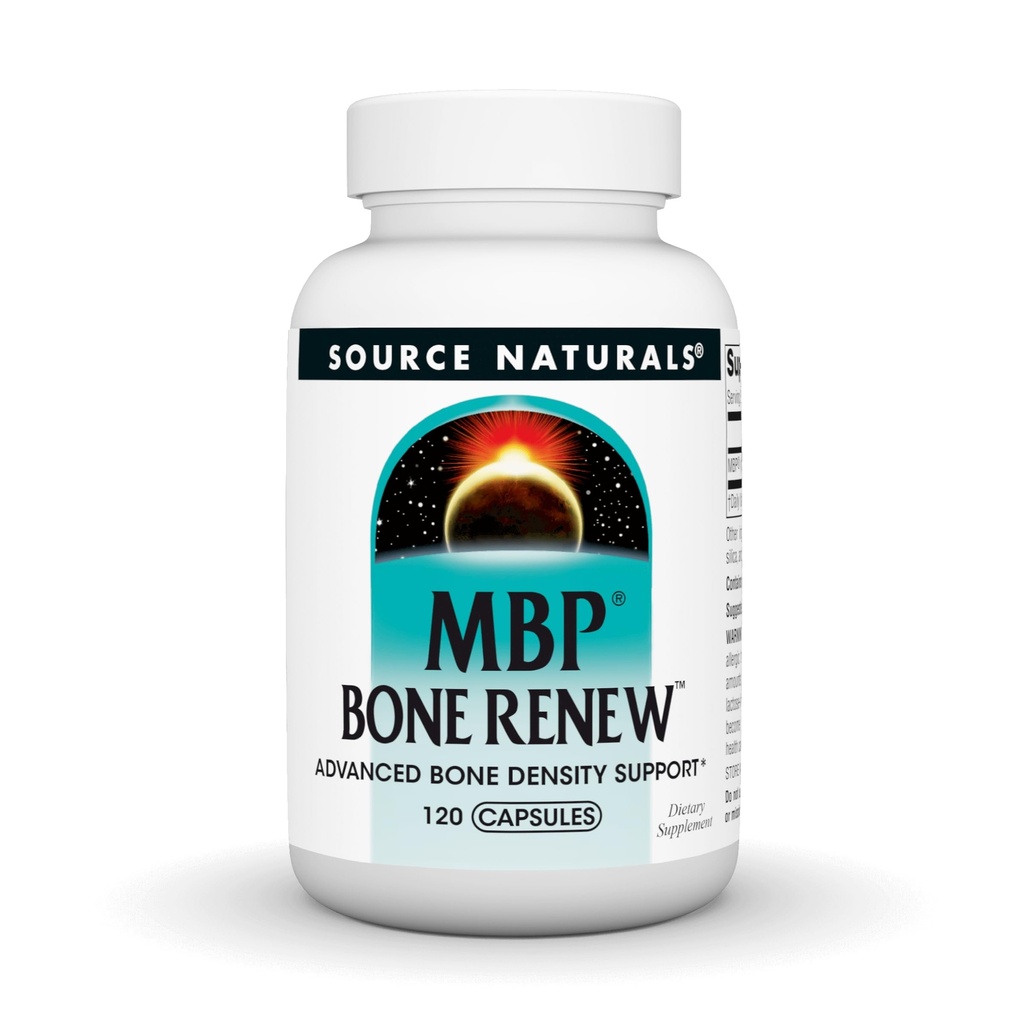 Source Naturals MBP Bone Renew - Milk Protein for Advanced Bone Density Support * - 120 kapsler
