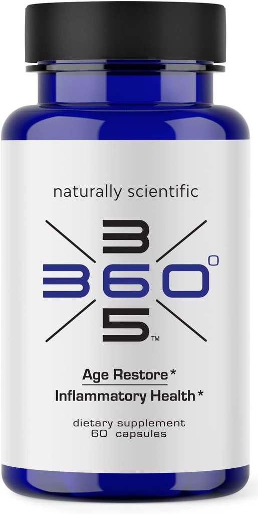 Age Restore - 60 Count, Supports Inflammatory Health, Aging Support Supplement, Black Tea Extract, Theaflavins, Green Tea Extract, Turmeric Curcumin, Chlorella