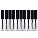 AKOAK 10 pakker 4 ml gennemsigtig genanvendelig tom flaske Tube Container Makeup Hætteglas kosmetik værktøj til Eyelash vækstolie / Mascara med børste til hjemmet og rejser