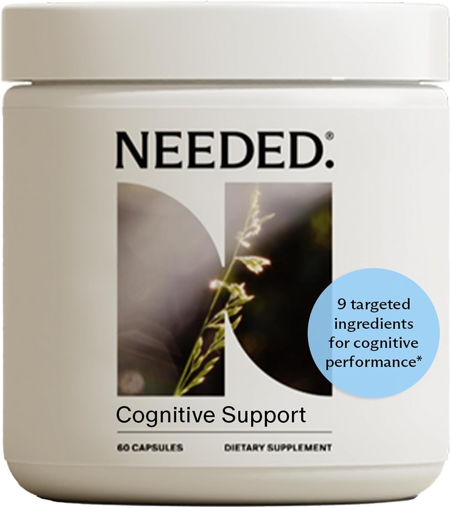 Det var nødvendigt. Kognitiv support - Omfattende supplement med Ashwagandha, Reishi & Lions Mane Mushrooms, Amning Safe - Understøtter fokus, opmærksomhed, & hukommelse, 30-dages forsyning