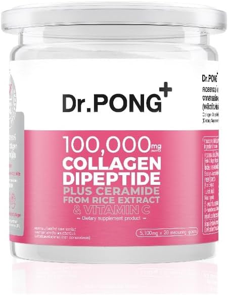 Generisk Dr.Pong 100. 000 mg Collagen Dipeptid Plus Ceramid fra Rice Extract og vitamin C 102g