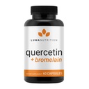 Luma Nutrition Quercetin 500mg - Quercetin med bromelain Supplement - Antioxidant - Immunstøtte - Vegan & Gluten- Free - 60 kapsler
