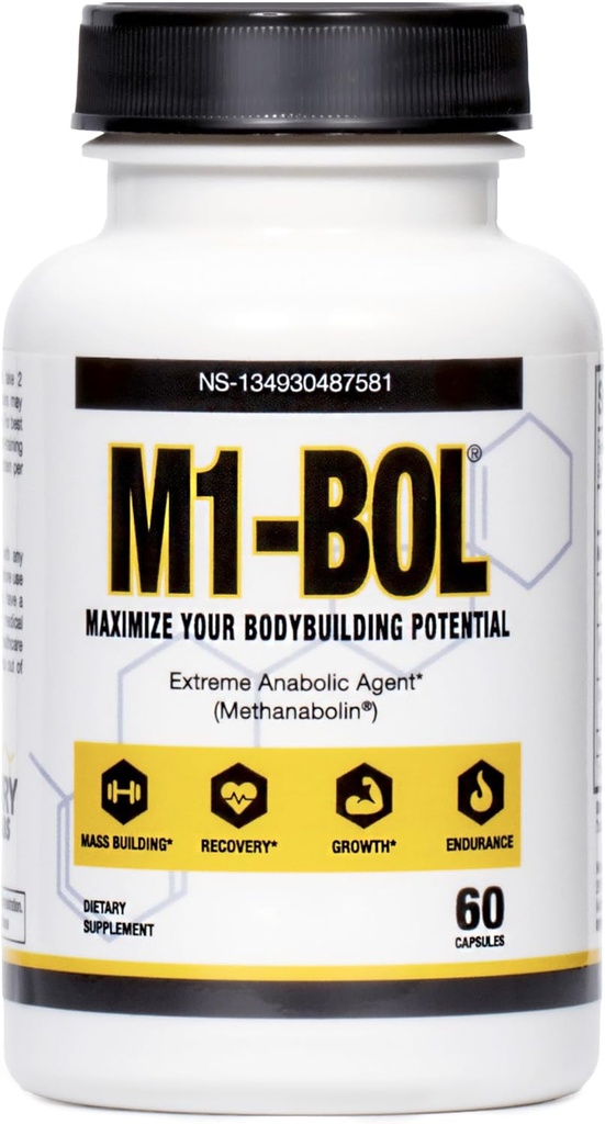 Avry Labs Extreme Anabolske Supplement - Kosttilskud w / Turkesteron til støtte for muskelvækst, styrke, inddrivelse & naturligt Support Optimal Testosteron Niveauer - Vegan, 60 kapsler