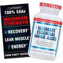 Ultimate Essential Aminosyrer Supplement til skæring, fastende & workouts, Alle 9 EAA, 3000mg, 40% Leucin, 4: 1: 1 BCAA Ratio, Binder- Free with Organic Coating, Vegan, Keto, Non- GMO, 150 tabletter