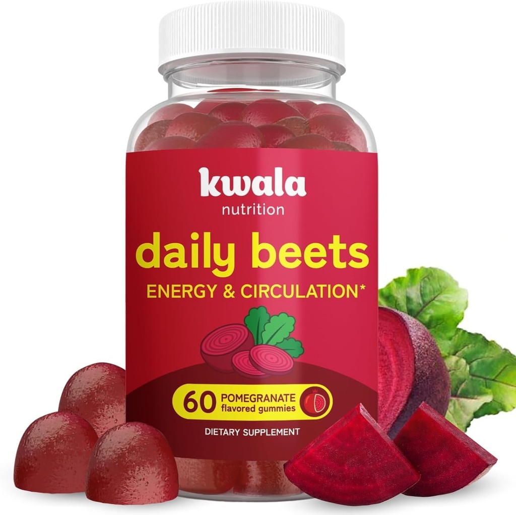 Beet Gummies for Energy, Nitroc Oxide & Heart Health