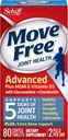 Flyt Free Advanced Glucosamin Chondroitin MSM Vitamin D3 og Hyaluronsyre Fælles tillæg, 80 Tæl