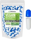XPRS Nutra Størrelse 3 Tomme kapsler - 1000 Greve Veganske kapsler - Vegetariske piller - selv vegetabilsk Kapsel Fyldning - Veggie Pill Caps (blå / hvid)