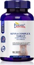 (8 Pack) Esmond Natural: Senna Complex Tablet - Lemon & Green Tea (tarm sundhed, oprydning og regelmæssighed), GMP, Natural Product Assn Certified, Made in USA - 620mg, 480 tabletter