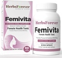 Herbseverly Femivita Kapsler Everyday kvindelige sundhed supplement understøtter sund hud og stærke muskler 90 Vege Kapsler 800 Mg hver
