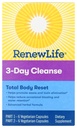 Renew Life Voksen Cleanse Total Body Reset, Advanced Herbal Formel - 2-Part, 3-Day Program - Gluten, Dairy & Soy Free - 12 vegetariske kapsler