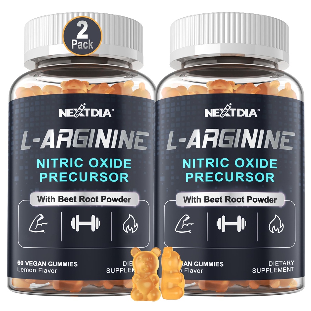Sugar Free L Arginin Nitroxide Gummies 1300mg for mænd og kvinder med L Citrullin, Beet Root, B3-124; L Arginin L Citrullin Kosttilskud