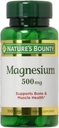 Nature 's Bounty Magnesium 500mg, 100 Greve, pakke med 2